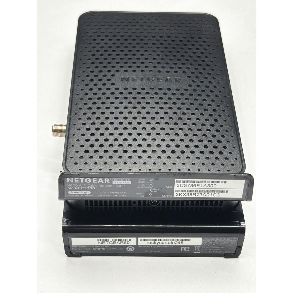 NETGEAR N600 WiFi Cable Modem Router Gateway C3700‎ - Picture 4 of 4